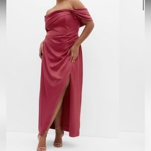 city chic paloma maxi beet red dress L/20 plus size